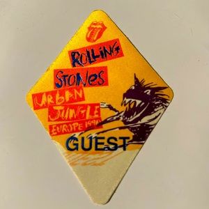 Rolling Stones guest pass from Urban Jungle 1990
